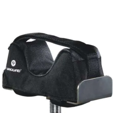 Vanguard Porta Aim Gun Rest. Compact and Portable Bench Rest. Quick Height Adjustment. Anti-Vibration Bag Rotates 360 Degrees , Black