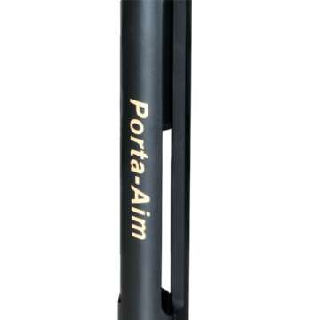 Vanguard Porta Aim Gun Rest. Compact and Portable Bench Rest. Quick Height Adjustment. Anti-Vibration Bag Rotates 360 Degrees , Black