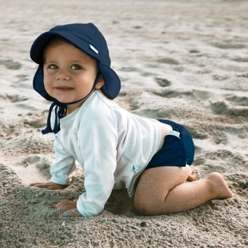 i Play Swim Diaper Navy Solid for 6 Months - Eco-Friendly