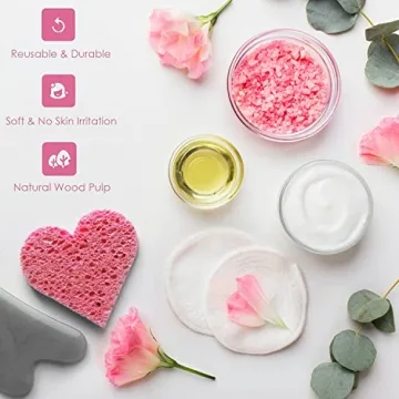 Natural Compressed Facial Sponges for Makeup Removal & Exfoliation