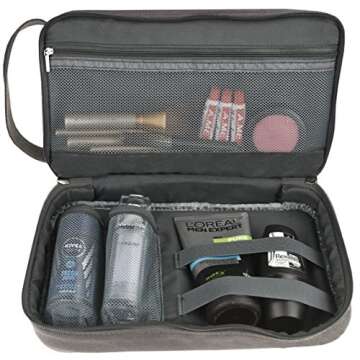 Freegrace Canvas Toiletry Bag - Travel Essentials Organizer