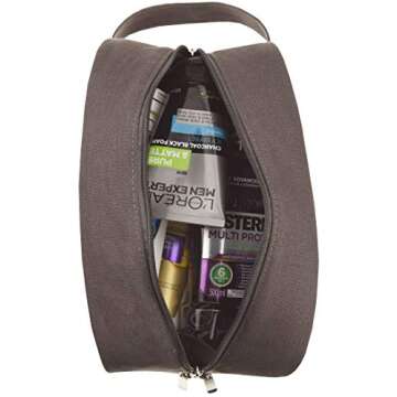 Freegrace Canvas Toiletry Bag - Travel Essentials Organizer