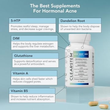 CLEARSTEM MINDBODYSKIN Natural Acne Supplement for Healthy Skin