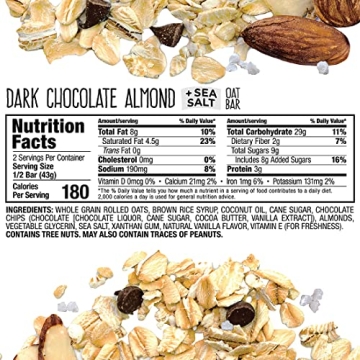 Bobo's Gluten Free Dark Chocolate Almond Oat Bars 12 Pack