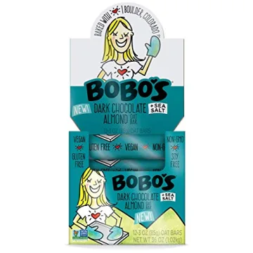 Bobo's Gluten Free Dark Chocolate Almond Oat Bars 12 Pack