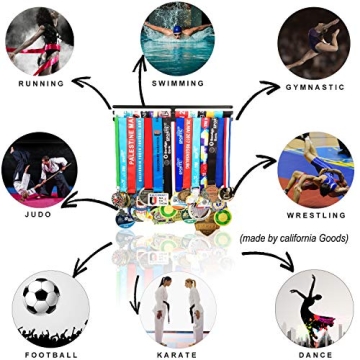 Lapetale Fashion Medal Hanger Display Black,Medal Holder Hanger Display Rack Frame for Sports Medals Use Sports Award,Medal Hanger Holder,Race Medal Display Holder,Running Medal Hangers