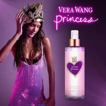 Vera Wang Princess Body Mist 8.4 fl oz (Pack of 1), Notes of Apple, Quava, and Vanilla, Women's Fragrance, Long Lasting, Everyday Fragrance