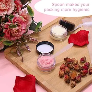 SumDirect 50Pcs Clear Cosmetic Containers with Lids