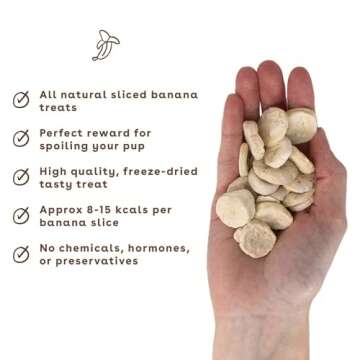 Healthy Pupford Freeze Dried Banana Treats for Dogs