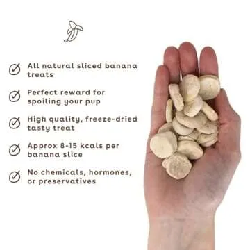 Healthy Pupford Freeze Dried Banana Treats for Dogs