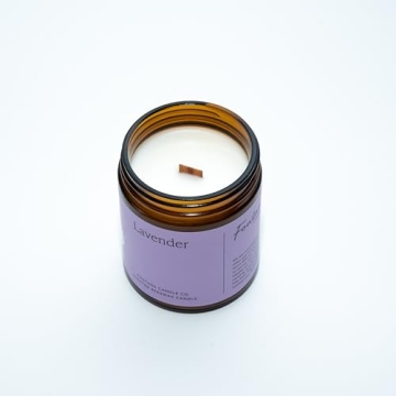 Fontana Candle Lavender Scented Candle | Clean Burn & Long Lasting