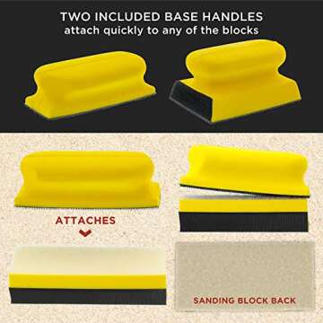 Dura-Gold 12-Piece Hand Sanding Block Set with Sandpaper