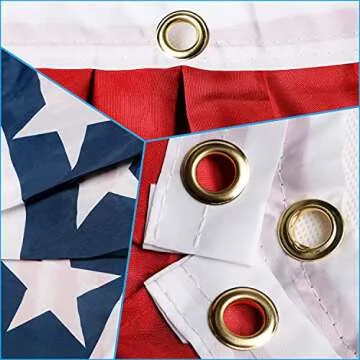 American Flag Bunting For Outside,8 Pack American Flags Banners,Patriotic Bunting Outdoor,USA Pleated Fan Flag 1.5x3 FT,Patriotic Decor Bunting Banner,Red White And Blue Bunting Patriotic Decorations