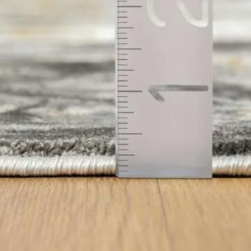 LUXE WEAVERS Marble Swirl Area Rug, 6x9 Smoke Design