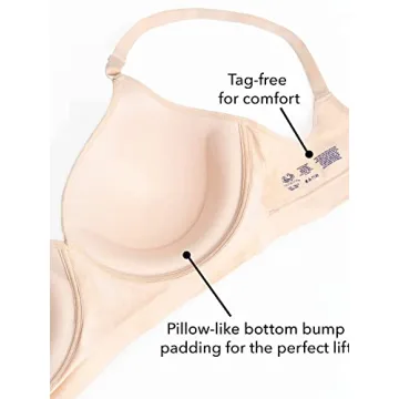 Comfortable Wire-Free Push-Up Bra for Women - Fruit of the Loom