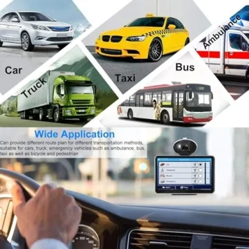 Car GPS Navigator with 2024 Maps and Touch Screen