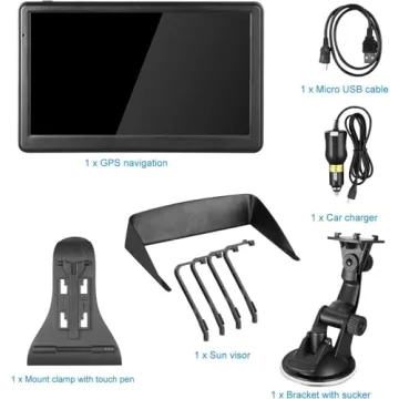 Car GPS Navigator with 2024 Maps and Touch Screen