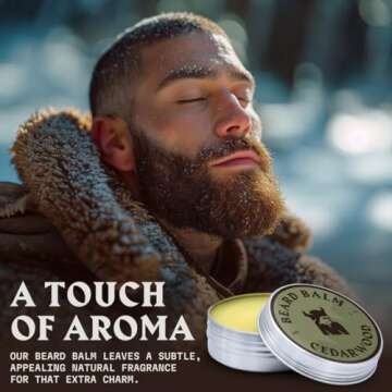 Beard Balm for Men - Leave in Beard Conditioner - Scented Beard Styling Balm Made with Naturally Derived Beard Butter, Argan & Jojoba Beard Oils Styles
