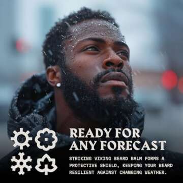 Beard Balm for Men - Leave in Beard Conditioner - Scented Beard Styling Balm Made with Naturally Derived Beard Butter, Argan & Jojoba Beard Oils Styles