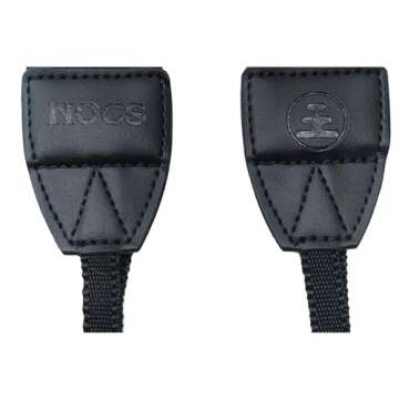 Nocs Provisions Woven Tapestry Strap, Binocular & Camera Reinforced Adjustable Fit Universal Wide Shoulder & Neck Strap for Men & Women - Midnight