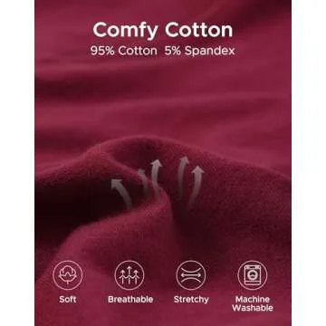 INNERSY Women's High Waisted Underwear Cotton Panties Regular & Plus Size 5-Pack