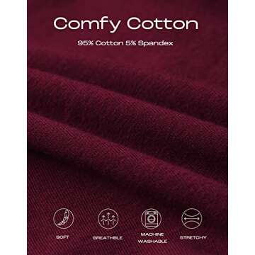 INNERSY Women's High Waisted Underwear Cotton Panties Regular & Plus Size 5-Pack