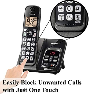 Buy Panasonic KX-TG833SK Talking Caller ID Cordless Phone