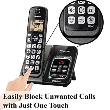 Buy Panasonic KX-TG833SK Talking Caller ID Cordless Phone
