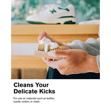 Jason Markk Delicates Shoe Cleaning Brush, Soft Brisltes & Walnut Wood, Sneaker Care, Extra Gentle, Ideal for Footwear, Safe for Leather, Suede, Nubuck, Cotton, Knits