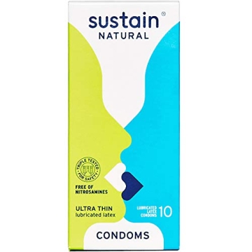 Sustain Ultra Thin Latex Condoms Vegan Fair Trade