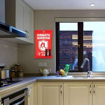DIBBATU Fire Blanket for Kitchen Safety and Home Use