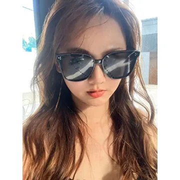 FEISEDY Retro Square Polarized Sunglasses Women Men Oversized Vintage Shades B2600