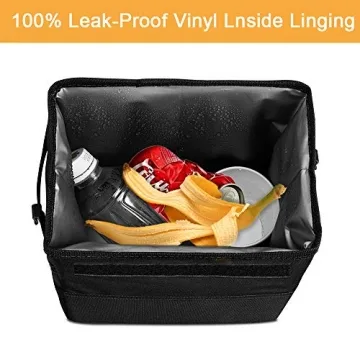 mixigoo Car Trash Garbage Can Bag - 12L Large Capacity Car Trash Can Bin with Lid and Storage Pockets Leak-Proof … (6L)