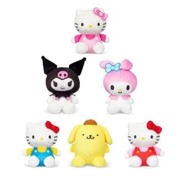 Micro Teenies Hello Kitty and Friends 6 Pack - Miniature Plush Figure, Suffed Animal, Toy Mini Soft ...