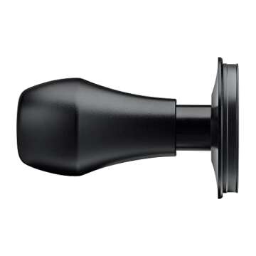 Normcore 53.3mm Espresso Coffee Tamper - Titanium Ripple Plating Base - Spring Loaded Tamper - 15lb / 25lb / 30lbs Replacement Springs - Anodized Aluminum Handle and Stand