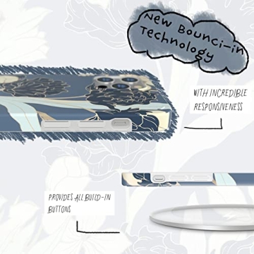 AknaCase iPhone 12 Pro Max Case Flower, GripTight Serious Silicone Cute Cover for Women (Design 103038-US)