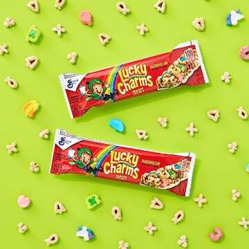 Lucky Charms Breakfast Cereal Treat Bars, Snack Bars, 6.8 oz, 8 ct (Pack of 6)