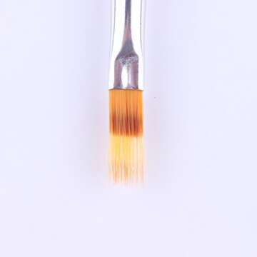 WOKOTO Black Wood Handle Ombre Brush Gel Acrylic Nail Brush Manicure Tools For Gradient UV Gel Nail