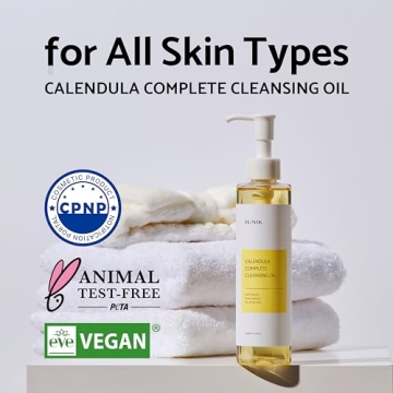 IUNIK Vegan Cleansing Oil for All Skin Types - Gentle Makeup Remover