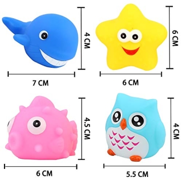 Enchanting Light Up Bath Toys for Kids - 8 Floating Animals
