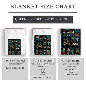 Punofell Gamer Blanket - Perfect for Gamers of All Ages