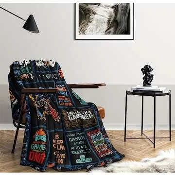 Punofell Gamer Blanket - Perfect for Gamers of All Ages