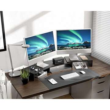 FITUEYES Dual Monitor Stand for Ergonomic Workspaces