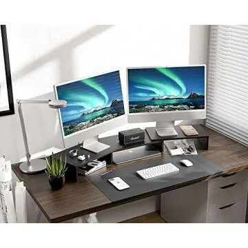 FITUEYES Dual Monitor Stand for Ergonomic Workspaces