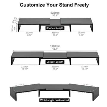FITUEYES Dual Monitor Stand for Ergonomic Workspaces