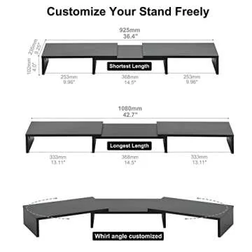 FITUEYES Dual Monitor Stand for Ergonomic Workspaces