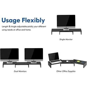 FITUEYES Dual Monitor Stand for Ergonomic Workspaces