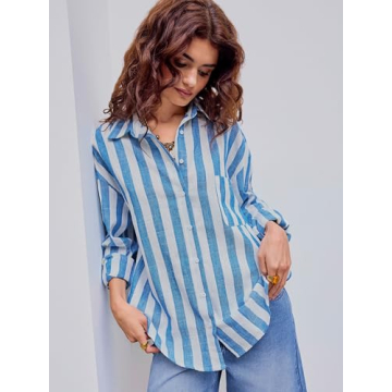 Stylish CIDER Santorini Linen-Blend Beach Shirt for All-Day Comfort