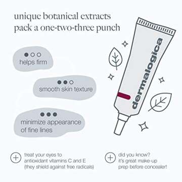 Dermalogica Multivitamin Power Firm Eye Cream with Antioxidant Vitamins, Anti-Aging Wrinkle Firming Under Eye Treatment - Combat Visible Lines Around the Eye Area, 0.5 Oz