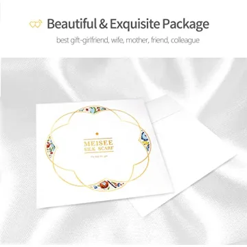 MEISEE Pure Natural Mulberry Silk Scarfs Women Small Square Scarf 21" x 21" Breathable Lightweight Neckerchief Printed Headscarf (White flower-10)